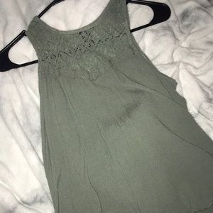 Green tank top
